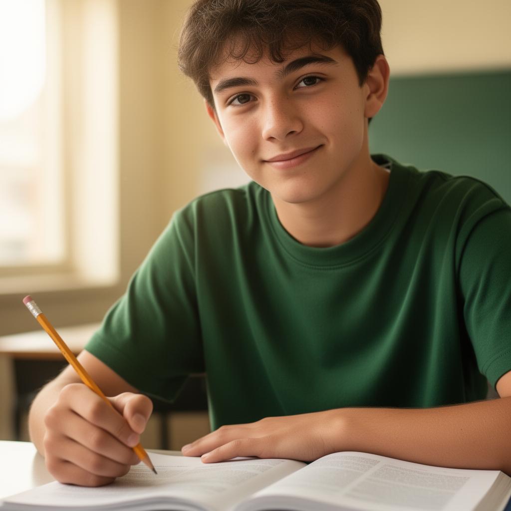 Confident VCE student